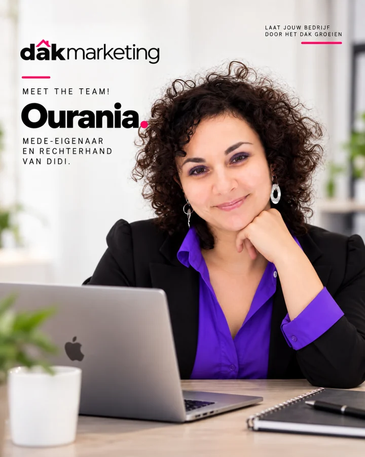 Ourania, mede-eigenaar en rechterhand van didi bij Dak Marketing